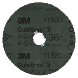 3M 1182C Cubitron Fibre Disc, 36 Plus, GL Quick Change, Precision Shaped Ceramic, Purple, 5 in, G500P (7100310795) (100 Pack) - 3