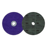 3M 1187C Cubitron 3 Fibre Disc, GL Quick Change, Precision Shaped Ceramic, 36 Plus, Purple, 7 in (7100310803) (100 Pack) - 2