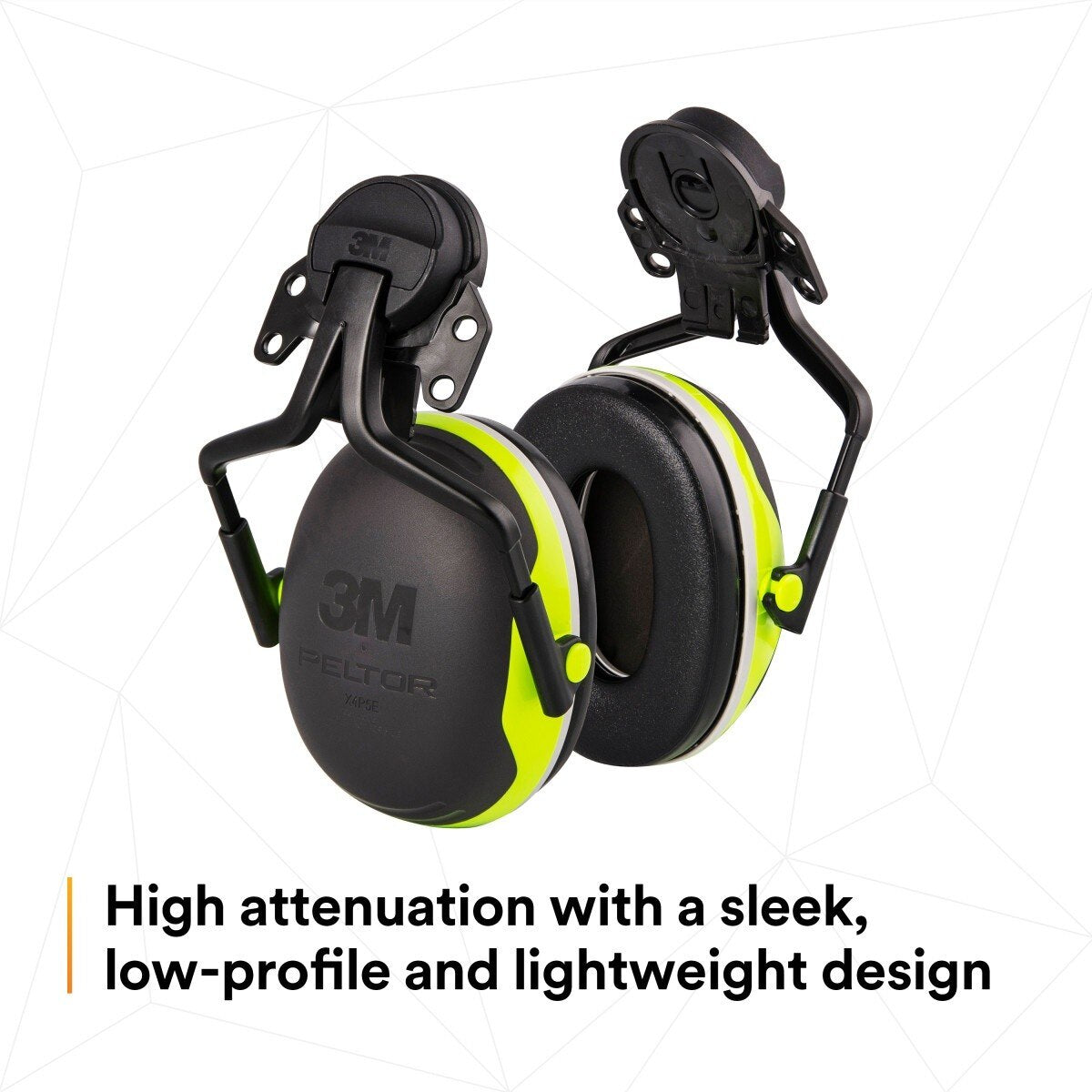 3M X4P5E PELTOR Helmet Attached Earmuffs, Electrically Insulated, NRR 25 dB, X Series, Hard Hat Attached (7100311536) (10 Pack) - 6