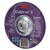3M 7100312965 Cubitron 3 Depressed Center Grinding Wheel, 7 in x 1/4 in x 5/8 in-11, 36+ T27, ANSI, Precision Shaped Grain for Beveling, Weld Grinding, Heavy Deburring, Slag Removal (10 Pack) - 3