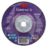 3M 7100312967 Cubitron 3 Depressed Center Grinding Wheel, 90004, 36+, T27, 5 in x 1/4 in x 5/8 in-11 (125x6mmx5/8-11in), ANSI (10 Pack)