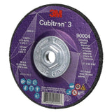 3M 7100312967 Cubitron 3 Depressed Center Grinding Wheel, 90004, 36+, T27, 5 in x 1/4 in x 5/8 in-11 (125x6mmx5/8-11in), ANSI (10 Pack) - 3