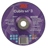 3M 90008 Cubitron 3 Depressed Center Grinding Wheel, 36+, T27, 7 in x 1/4 in x 7/8 in (180x6x22.23mm) ANSI (7100313198)