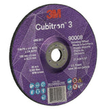 3M 7100313198 Cubitron 3 Depressed Center Grinding Wheel, 90008, 36+, T27, 7 in x 1/4 in x 7/8 in (180x6x22.23mm) ANSI - 3