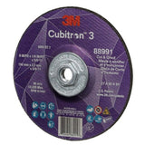 3M 88991 Cubitron 3 Cut and Grind Wheel, 36+, T27, 6 in x 1/8 in x 5/8 in-11 (150 x 3.2 mm x 5/8-11 in), ANSI (7100313205) (10 Pack) - 3