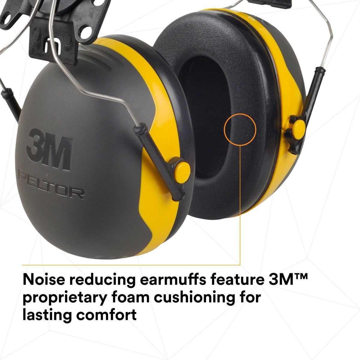 3M 7100314991 PELTOR X2P3E Cap Style Hard Hat Attached Earmuffs NRR 24 dB (10 Pack) - 4