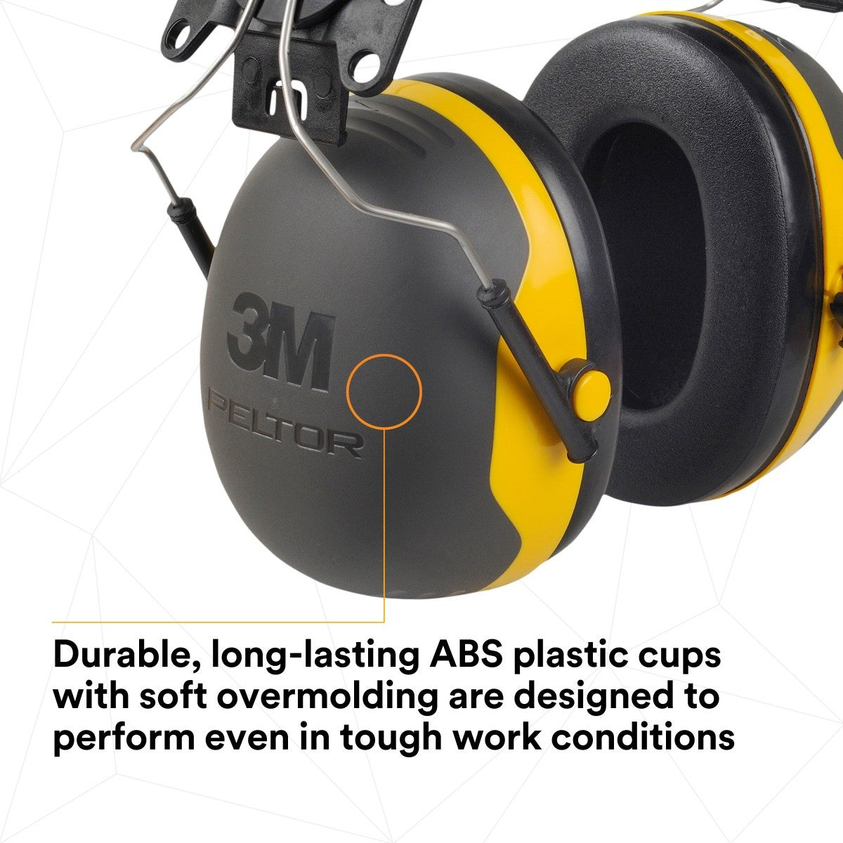 3M X2P3E PELTOR Cap Style Hard Hat Attached Earmuffs, NRR 24 dB (7100314991) - 5