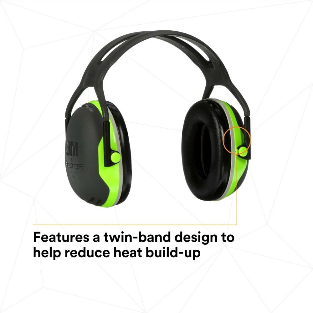 3M X4A PELTOR Over-the-Head Earmuffs, 27 dB NRR Hearing Protection (7100315081) - 4