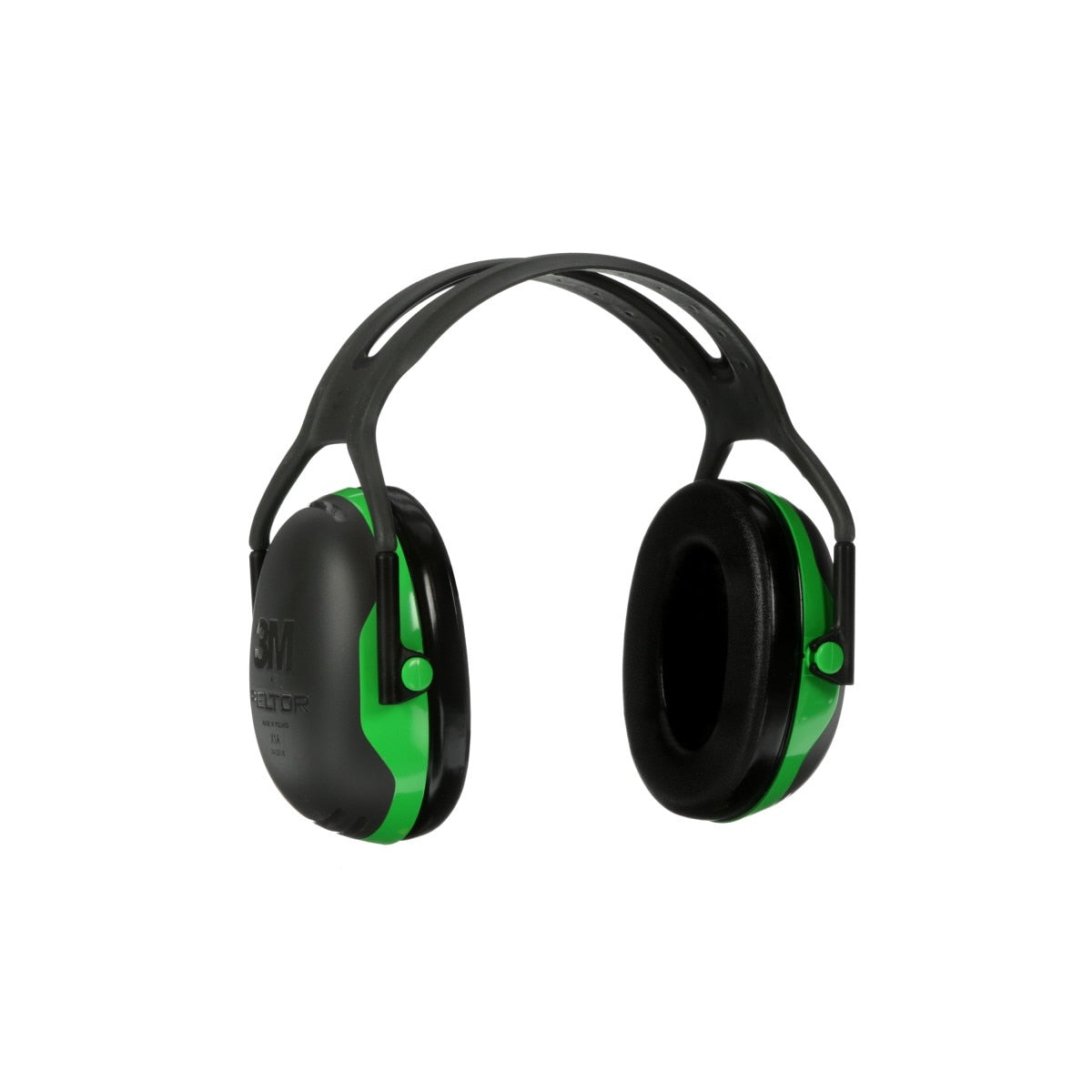3M X1A PELTOR Over-the-Head Earmuffs, X Series, Green, One Size Fits Most (27287-case) (7100315111) (Case of 10) (10 Pack) - 2