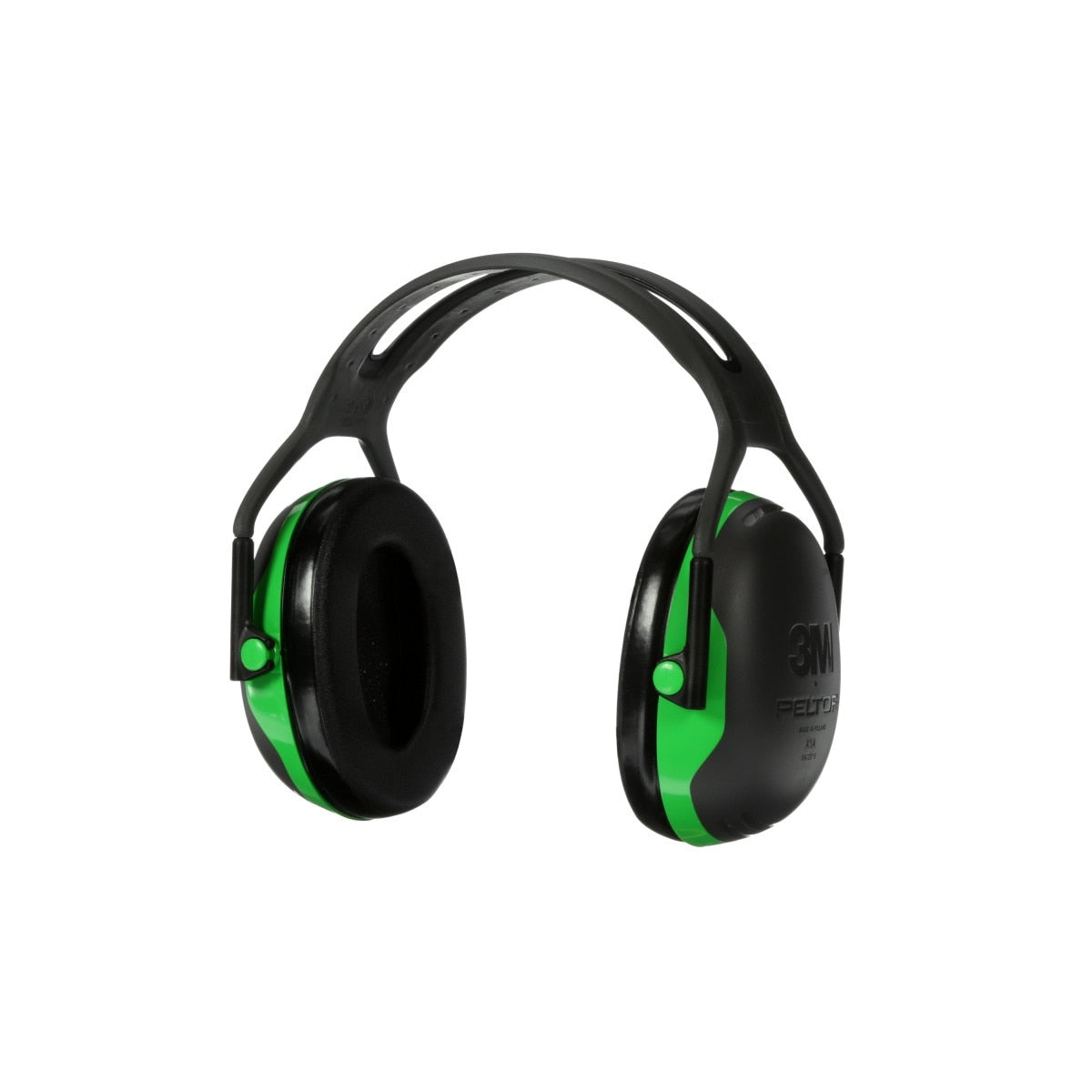 3M X1A PELTOR Over-the-Head Earmuffs, X Series, Green, One Size Fits Most (27287-case) (7100315111) (Case of 10) (10 Pack) - 3