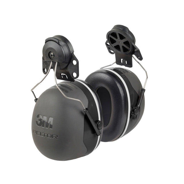 3M X5P3E PELTOR Hard Hat Attached Earmuffs, NRR 31 dB, Black (7100315223)