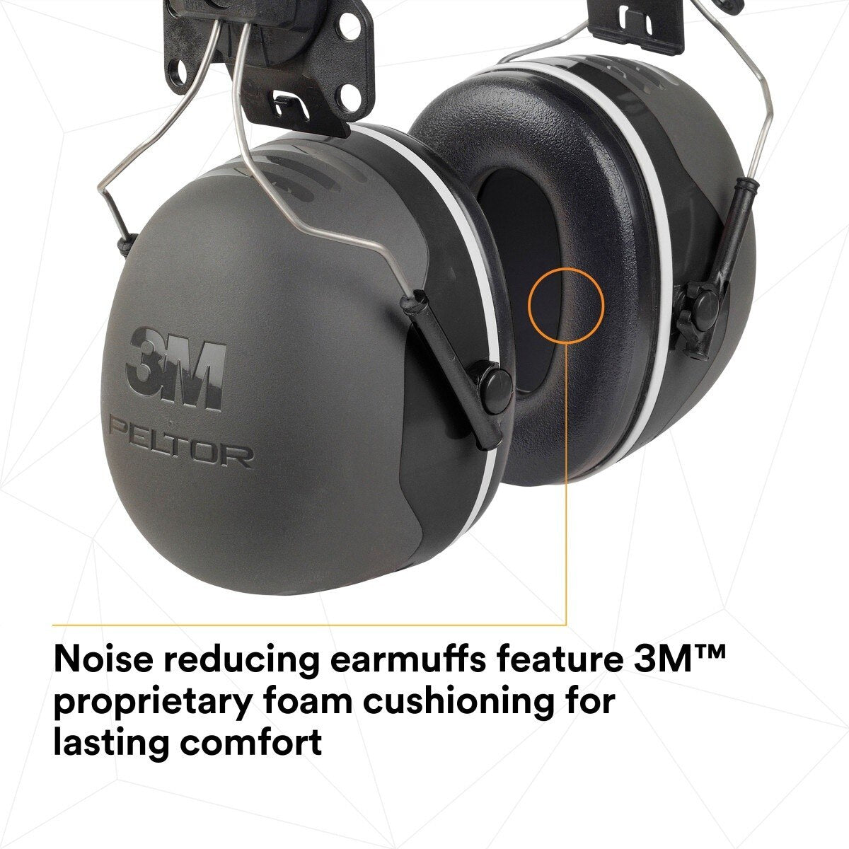 3M 7100315223 PELTOR X5P3E Hard Hat Attached Earmuffs NRR 31 dB Black (1 Pack) (10 Pack) - 4