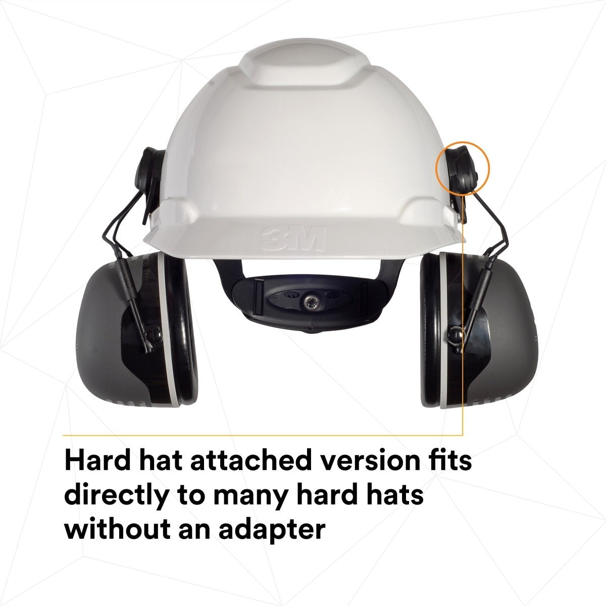 3M 7100315223 PELTOR X5P3E Hard Hat Attached Earmuffs NRR 31 dB Black (1 Pack) (10 Pack) - 5