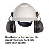 3M 7100315223 PELTOR X5P3E Hard Hat Attached Earmuffs NRR 31 dB Black (1 Pack) (10 Pack) - 5