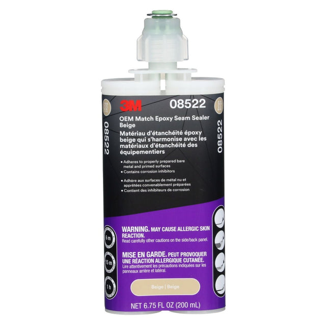 3M OEM Match Epoxy Seam Sealer Two Part Epoxy Beige 200 ml Cartridge (08522) (7100318557) (6 Pack)