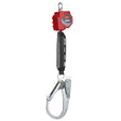 3M 3100505 PROTECTA Self-Retracting Lifeline, Web, Steel Rebar Hook, Red, 6 ft (7100319827)