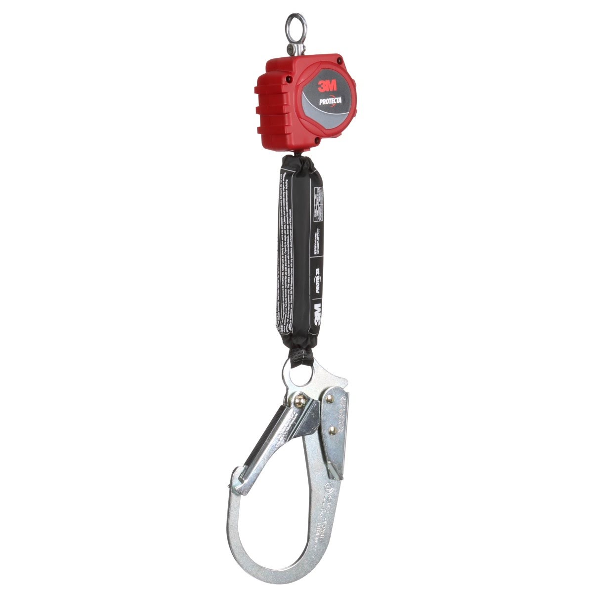 3M 3100505 PROTECTA Self-Retracting Lifeline, Web, Steel Rebar Hook, Red, 6 ft (7100319827)