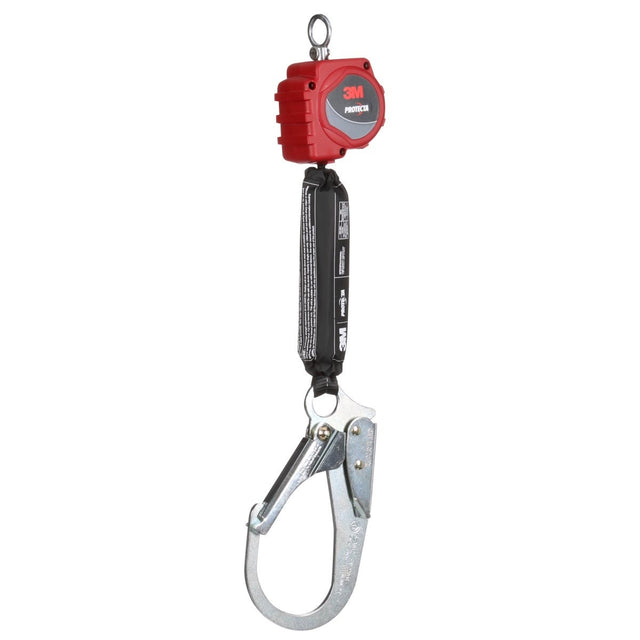 3M 3100505 PROTECTA Self-Retracting Lifeline, Web, Steel Rebar Hook, Red, 6 ft (7100319827)