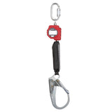 3M 3100508 PROTECTA Self-Retracting Lifeline with Carabiner, Web Lifeline, Steel Rebar Hook, Red, 6 ft (7100319830) - 3