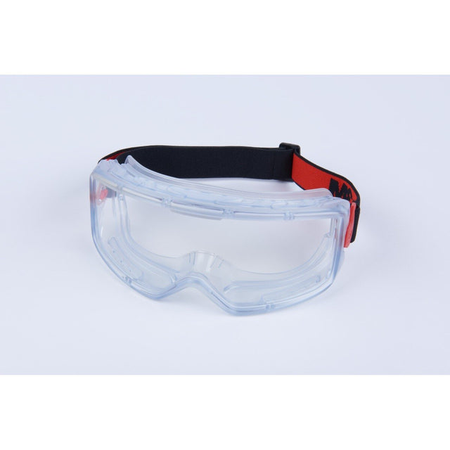 3M GG3101-AF GoggleGear Protective Goggle 3000 Series, Clear Anti-Fog Anti-Scratch Polycarbonate Lens, Cloth Strap, PVC Shroud (7100325034) (1 Pair) (10 Pack)