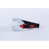 3M GG3101-AF GoggleGear Protective Goggle 3000 Series, Clear Anti-Fog Anti-Scratch Polycarbonate Lens, Cloth Strap, PVC Shroud (7100325034) (1 Pair) (10 Pack) - 6