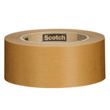 3M 570 Scotch Performance Paper Box Sealing Tape, Brown, 1-29/32 in x 55 yd (48 mm x 50 m), Recycle-Compatible for Packaging (7100333266) - 2
