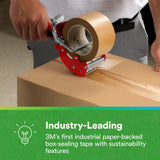 3M 570 Scotch Performance Paper Box Sealing Tape, Brown, 1-29/32 in x 55 yd (48 mm x 50 m), Recycle-Compatible for Packaging (7100333266) - 6