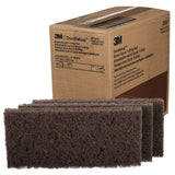 3M 8541 Utility Pad, Brown, 4-5/8 in x 10 in (7100341164) (10 Pack) - 5