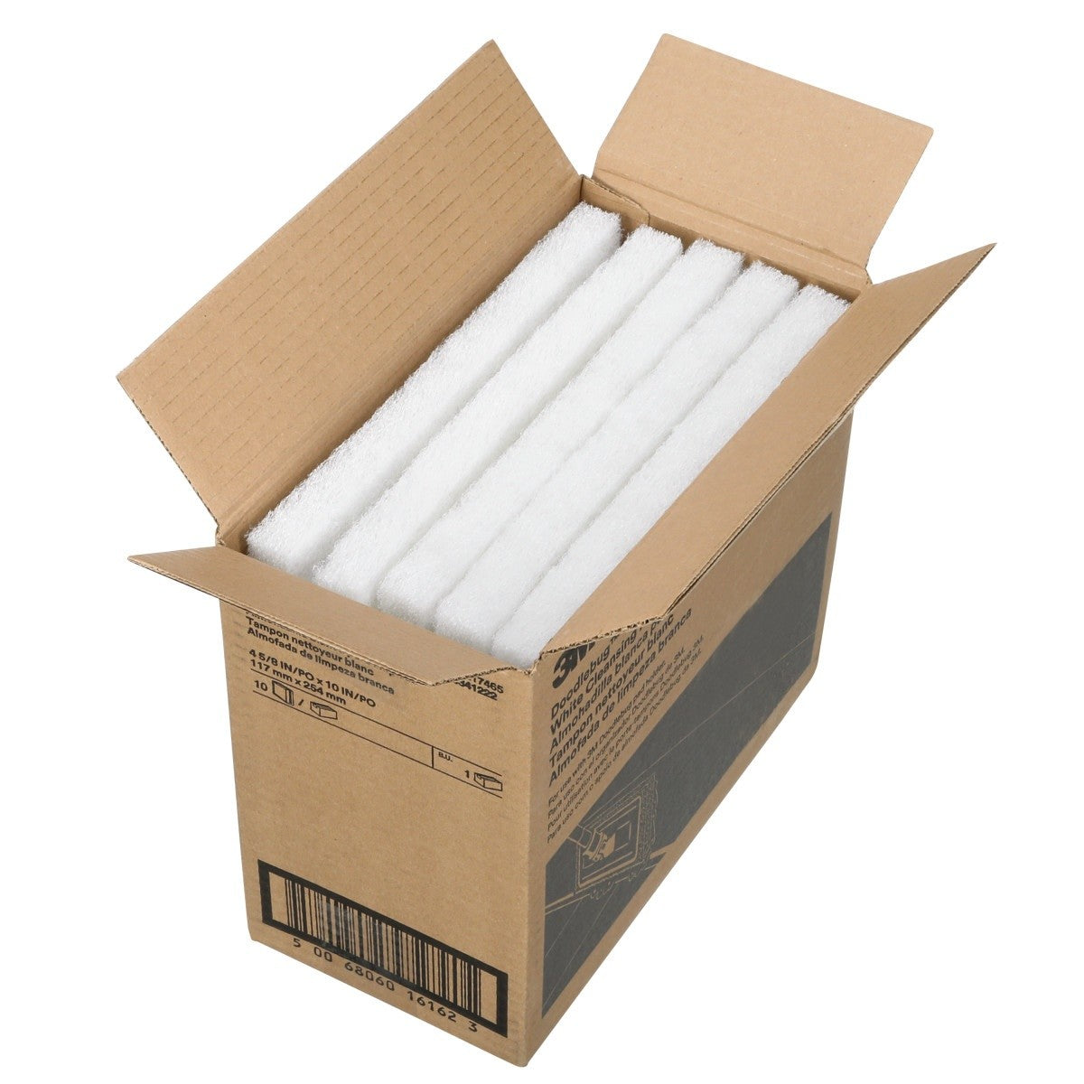 3M 8440 Doodlebug Utility Pad, Fine, White, 4-5/8 in x 10 in (7100341222) (10 Pack) - 6