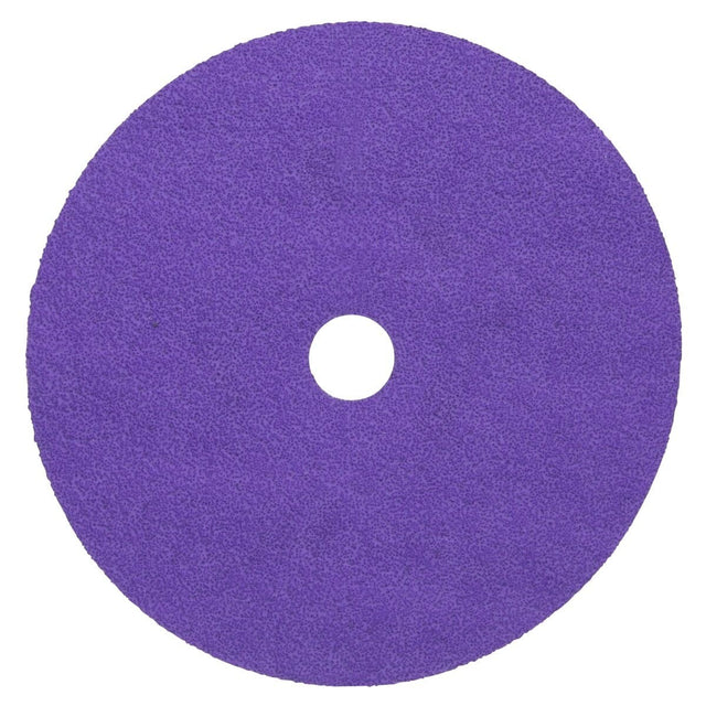 3M 1187C Cubitron Fibre Disc, Center Hole, Precision Shaped Ceramic, 60+, Purple, 9-1/8 in x 7/8 in, Die 912J (7100349569) (100 Pack)