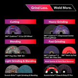 3M 67115 Cubitron Grind Less Weld More Promo Kit, 4-1/2 in Discs, 16 Piece Welding Kit for Cutting, Grinding, Blending, Finishing, Rust Removal, Deburring (7100350489) (16 Pieces) - 7