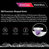 3M 67115 Cubitron Grind Less Weld More Promo Kit, 4-1/2 in Discs, 16 Piece Welding Kit for Cutting, Grinding, Blending, Finishing, Rust Removal, Deburring (7100350489) (16 Pieces) - 9