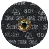 3M HD-DN Scotch-Brite Precision Heavy Duty Surface Conditioning TN Quick Change Disc, Extra Coarse 80+, 5 in (7100358892) (50 Pack) - 2