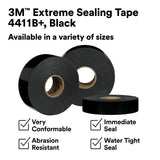 3M 4411B+ Extreme Sealing Tape, Black, 2 in x 36 yd (7100359732) (6 Pack) - 2