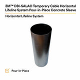 3M 7400201 4.25" x 12" DBI-SALA SecuraSpan Pour-in-Place HLL Concrete Sleeve - 2