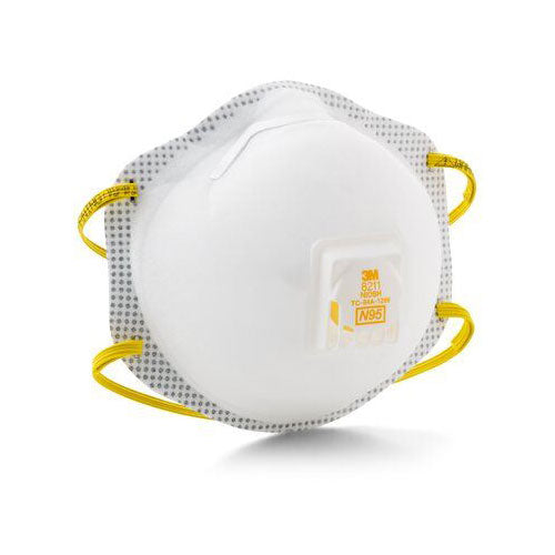 3M 8211 N95 Particulate Respirator, 10 Pack - 3