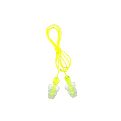 3M P3000 Tri-Flange Earplugs, NRR 26dB, Corded, Resusable