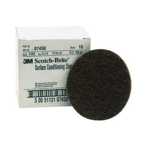 3M 07450 4"brown coarse surface