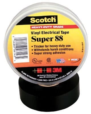 3M 10364 1-1/2"x44' vinyl elec.tape (88T)