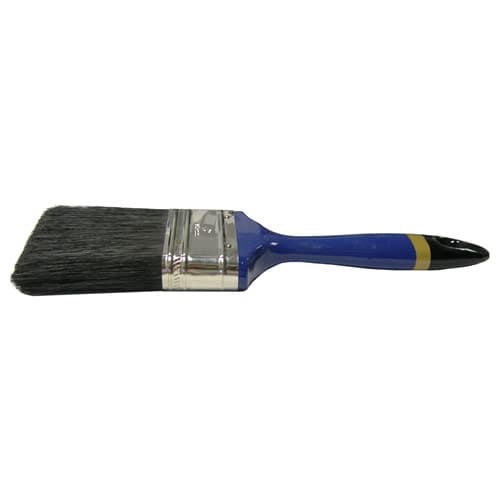 Weiler 40010 4" Varnish Brush, Black China Bristle Fill, 3" B.L., Blue Foam Handle