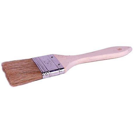 Weiler 40070 3" Chip & Oil Brush, White Bristle, 1-1/2" B.L., Wood Handle