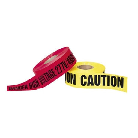 IDEAL 42-051 Barricade Tape, DANGER, Red, 3 in. x 1,000 ft.