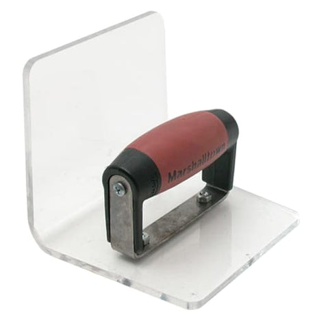MarshallTown 4265D 14265 - 5 5/8 X 5 X 5 Acrylic Cove Tool; 1/2R DuraSoft Hdl