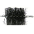 Weiler 44169 4" Double Spiral Flue Brush, .012 Steel Fill