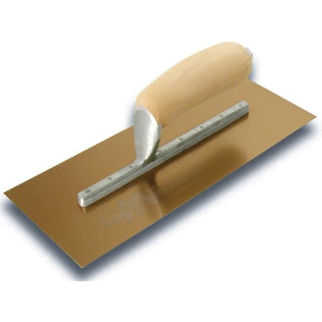 MarshallTown 4658DFL 14658 - 12 X 5 DuraFlex Trowel-Long Mounting-Wood Handle