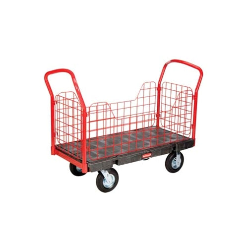 Rubbermaid FG448600BLA Side Panel Platform Truck (24” x 48”)