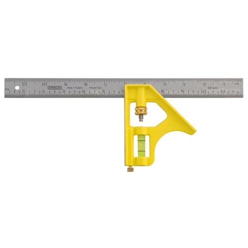 Stanley 46-028 Premium Die-Cast Handle Combination Square – 12"/30CM