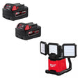 Milwaukee 48-11-1852 M18 XC5.0 Battery-2 Pack W/ FREE 2368-20 M18 Rover Light