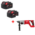 Milwaukee 48-11-1852 M18 XC5.0 Battery-2 Pack W/ FREE 2613-20 M18 Rotary Hammer