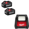 Milwaukee 48-11-1862 M18 XC6.0 Battery 2-Pack W/ FREE 2366-20 M18 Flood Light